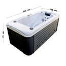 Vasca Idromassaggio Monoblocco Caesar per 1 Persone 200x100x75 cm in Acrilico US Color Legno      