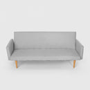 Divano Letto Clic Clac 182x64x80 cm in Tessuto Grigio