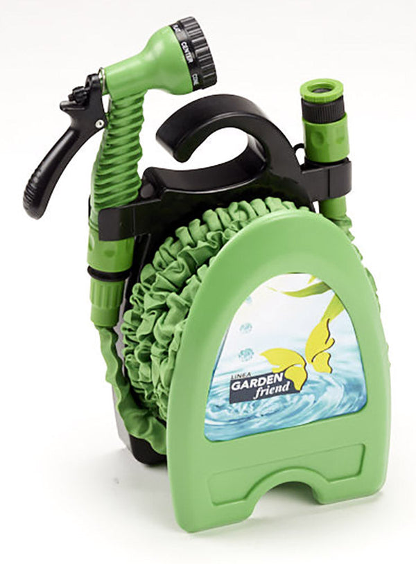 Ausziehbarer Wasserpumpenschlauch bis zu 15 m mit Sprinklerdüse in Rainier Green prezzo