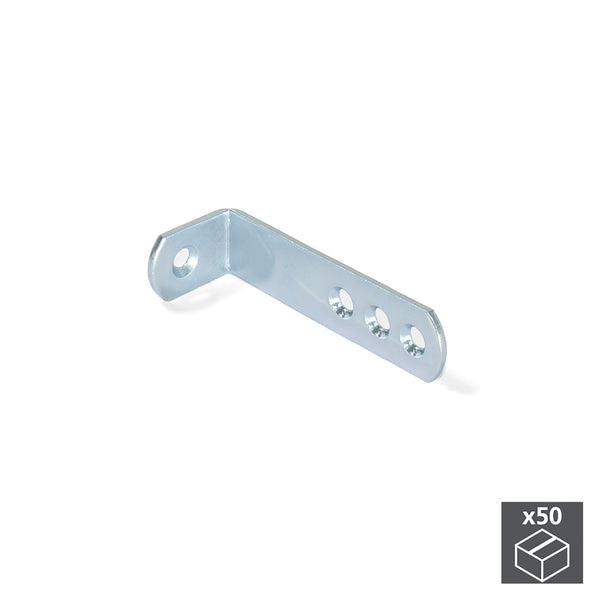 Verbindungswinkel für Möbel 70 x 22,5 mm 4 Löcher Stahl verzinkt 50 Stück Emuca prezzo