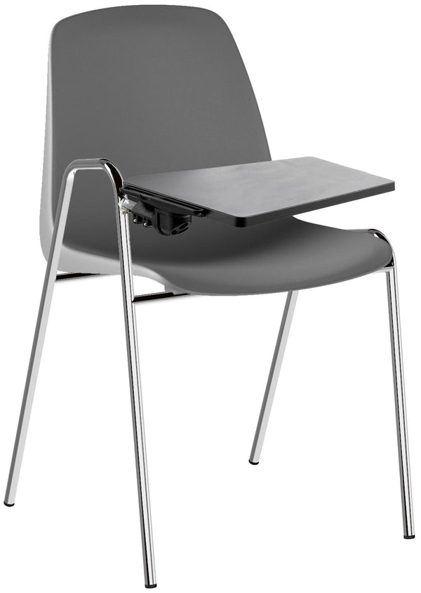Wartestuhl für Bürobesprechungen aus Polypropylen mit grauem Tablet Tosini Verona prezzo