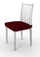 Set mit 2 Stretch-Stuhlhussen aus weinrotem Polyester