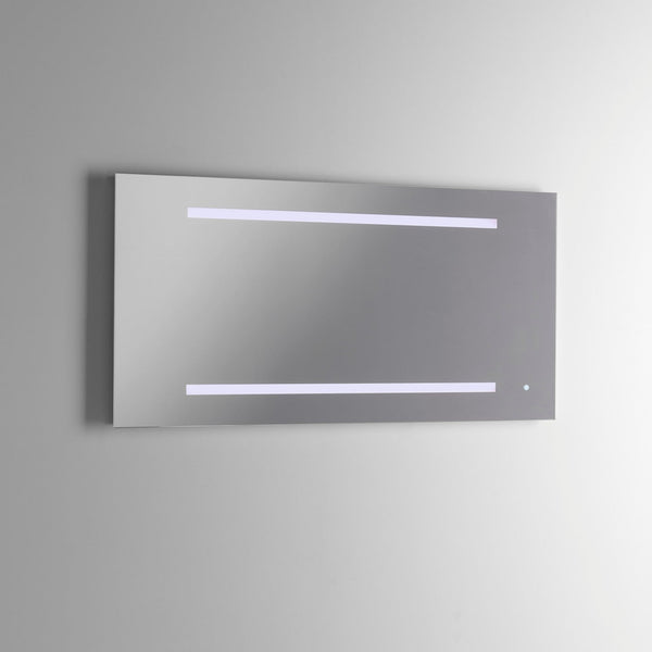 sconto Spiegel mit LED-Lampe in 100x2,5x50cm TFT Opera Mirror