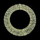 Ghirlanda Natalizia 3D in Metallo con 1440 Luci LED Diametro 50 cm da Appendere