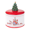 Barattolo Natalizio Contenitore Ø 15 cm in Ceramica