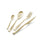 Besteckservice 24-teilig aus Stahl 18/10 PVD sandgestrahlt Eme Etoile Champagner sandgestrahlt