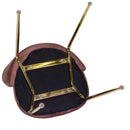 Sedia Sammi 50x57xh47/77,5 cm in Tessuto Velluto Crema/Nero