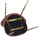 Sedia Sammi 50x57xh47/77,5 cm in Tessuto Velluto Blu/Nero
