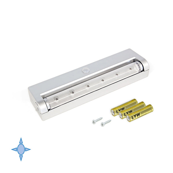 Emuca Batteriebetriebene LED-Unterschranklampe mit Bewegungssensor 0,6 W kaltweißes Licht sconto