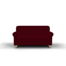 Copridivano 1, 2 E 3 Posti Elasticizzato in Tessuto Bordeaux
