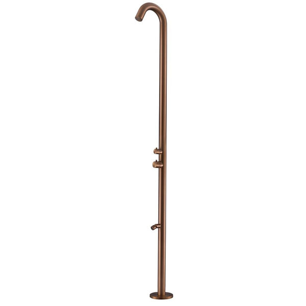 online Gartendusche 228,9 x 18 x 25 cm mit Rose Gold Sined Quartu Duschkopf und Fußwascher