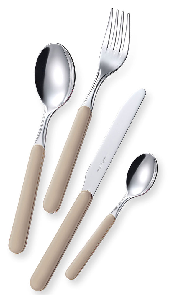 acquista Servizio Set di Posate 24 Pezzi in Acciaio Eme Bonita Sabbia 7528