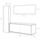 Mobile da Bagno sospeso Giava 06 Wengé TFT