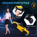 Macchina Elettrica per Bambini Licenza Lamborghini Aventador SVJ Roadster 12V Giallo  