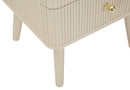 Cassettiera Shy 37,5x34x89 cm in Pino e MDF e Ferro      