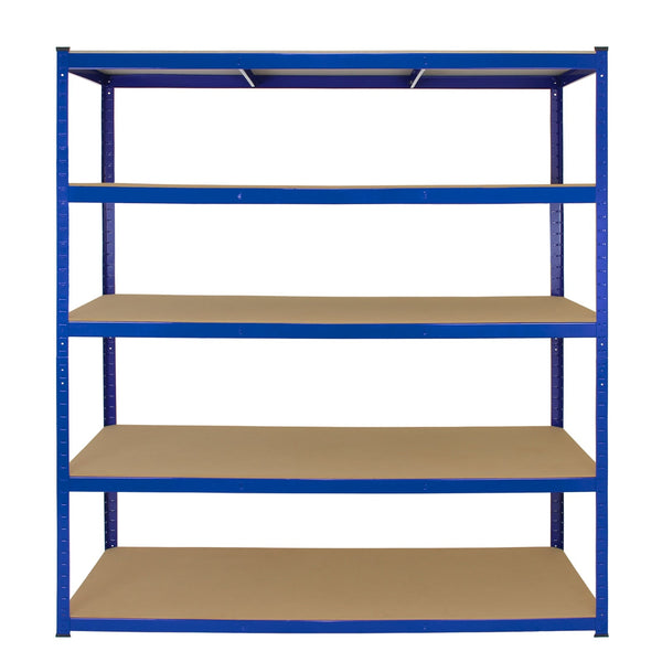 Scaffale da Garage Senza Bulloni 160x60x180 cm in Acciaio Blu sconto