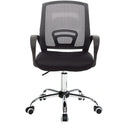 Sedia Poltrona Direzionale da Ufficio con Schienale Traspirante Grigio