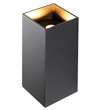 sconto Sovil Schwarze LED-Außenwandleuchte 6W+6W 3000K