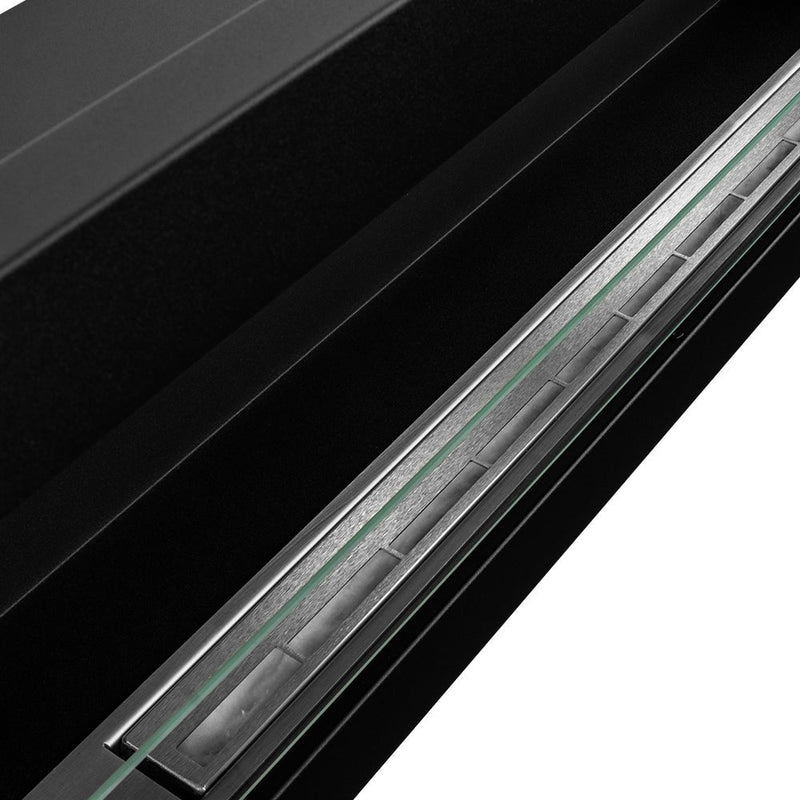 Camino a Bioetanolo da Incasso 120x15x40 cm Livorno 120 Nero