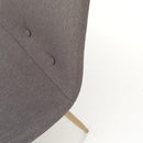Set 4 Sedie 43,5x41,5x87,5 cm in Tessuto Grigio Chiaro