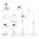 Doccia da Giardino ad Acqua Fredda in Acciaio Inox con 2 Soffioni Sined Ortro 2T  