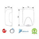 Asciugamani Elettrico con Fotocellula 900W Vama Smart Jet Mini NF Nero Opaco