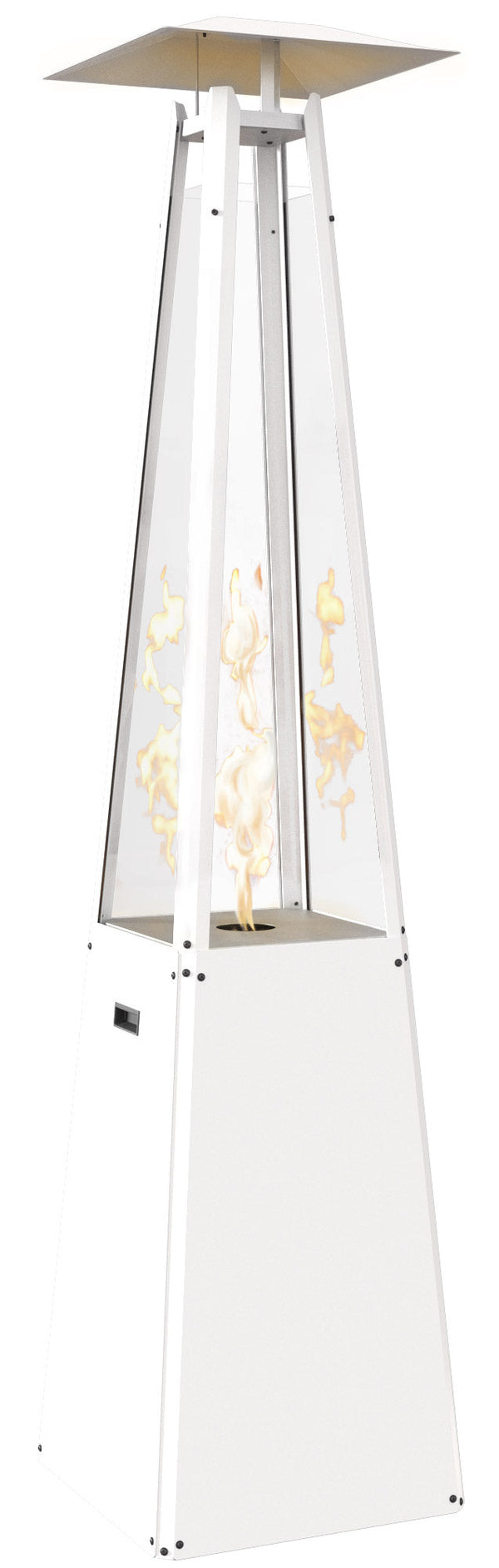 LPG-Gaspyramide für den Außenbereich mit Stahlglasplatte Memphis White acquista