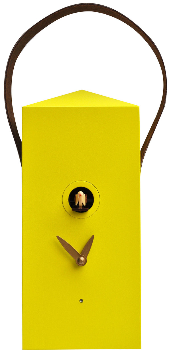 sconto Wandkuckucksuhr 12x27x12cm Pirondini Italia Sulphur Yellow Lantern