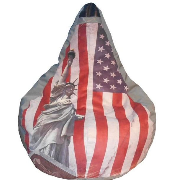 prezzo Hocker Sitzsack aus Polyester Design Freiheitsstatue Avalli