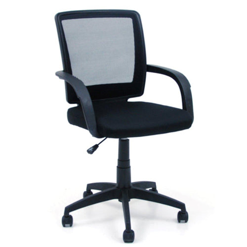 Task Armchair Chair aus schwarzem Stoff für das Büro  sconto