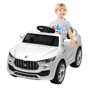 Macchina Elettrica per Bambini 6V con Licenza Maserati Levante Bianca