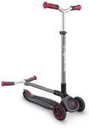 Monopattino 3 Ruote Pieghevole 5 Altezze Max 50 Kg Globber Master Grigio e Rosso
