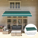Telo di Ricambio per Tenda Parasole Retrattile 3x2,5 m in Poliestere Anti UV 50+ Verde      