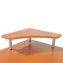 Scrivania da Ufficio ad Angolo Porta PC in Legno Marrone 