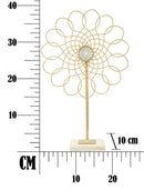 Decorazione Glam Ring 25,5x10x39,5 cm in Ferro Oro