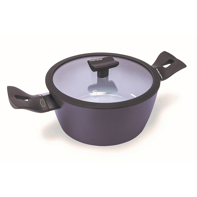 Batteria di Pentole 5 Pezzi Antiaderente Induzione in Alluminio Moneta Aria Finegres