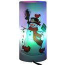 Candela di Natale LED con Proiettore 4 Effetti di Luce Bianco Ø7x15 cm 