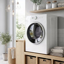 Mini Asciugatrice 3 kg 1020 W 49x47x70 cm con Riscaldamento PTC e Timer in Acciaio Inox Bianco      