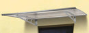 Pensilina Tettoia in Policarbonato Trasparente 140x100 cm Ranieri Grigio