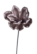 Set 4 Fiori Artificiali di Magnolia Altezza 63 cm Beige