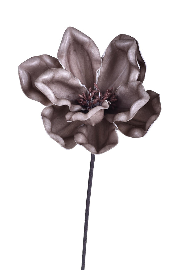 Set mit 4 künstlichen Magnolienblüten, Höhe 63 cm, Beige online