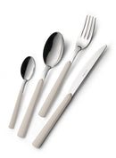 Servizio Set di Posate 24 Pezzi in Acciaio Eme Fast Avorio 18