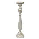 Portacandele candelabro legno bianco cm Ø11,5xh47