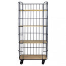 Mobile  Amyas 77x39,5x168 h cm in Legno Nero