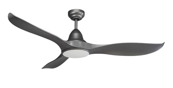 Deckenventilator mit 3 Flügeln und LED Ø132 cm 5 Geschwindigkeit Martec Wave Black sconto