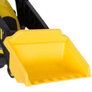 Trattore a Pedali per Bambini con Escavatore Nero e Giallo