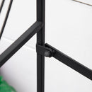 Portapiante 3 Ripiani 95x 63x 72 cm in Ferro Battuto Nero
