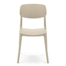 Set 4 Sedie 46x79x54 cm in Polipropilene Elodie Tortora