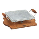 Pietra Ollare Quadrata con Fornelletto Bisetti