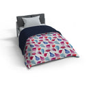 Trapunta Invernale Stampata in Microfibra 300gr Double Face Petali Varie Misure